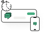 comment boxes and magnifier glass