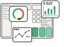 multiple screens and graphs